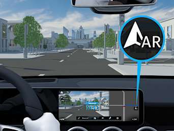 MBUX Augmented Reality for Navigation